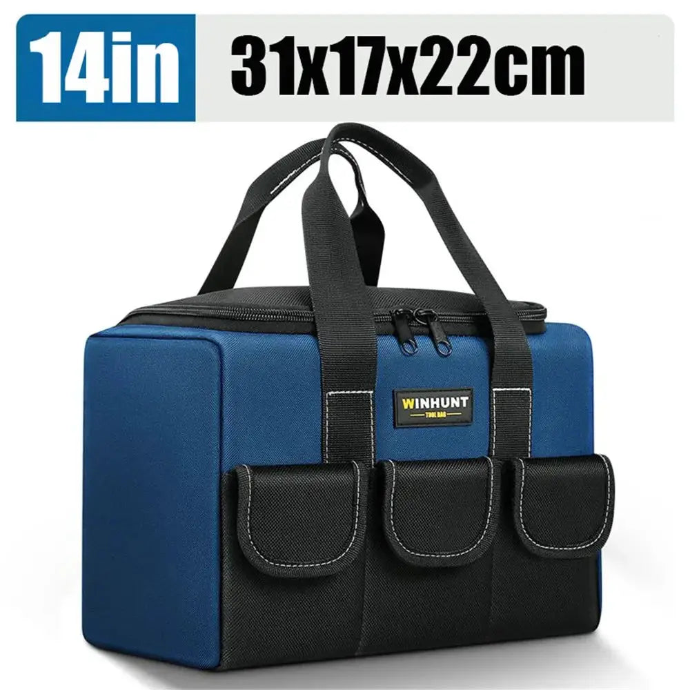 Square 1680D Oxford Cloth Tool Bag with 30% More Capacity Waterproof Multi Pockets Tool Organizer Tool Pouch Electrician Tools from PriceLows™