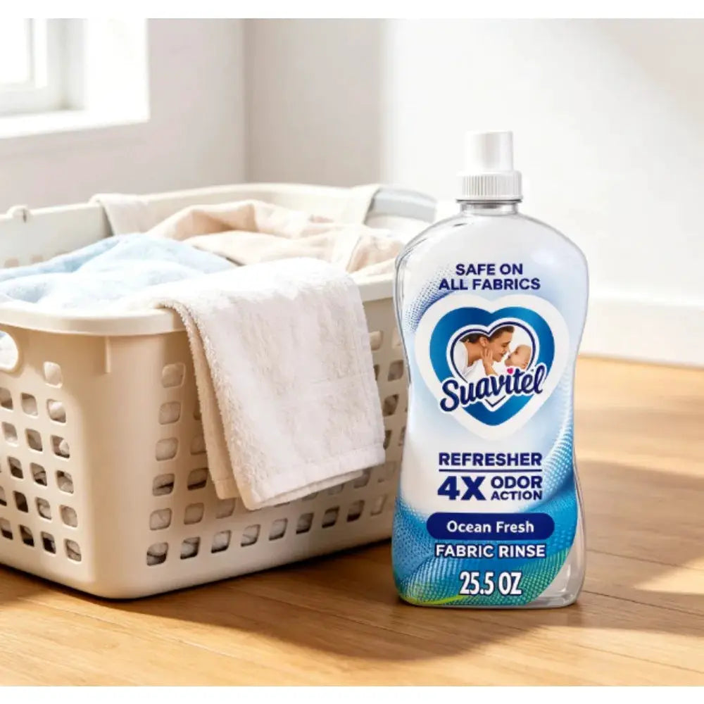 Liquid Fabric Softener | Ocean Fresh Scent | Odor Eliminating | 25 Fl Oz