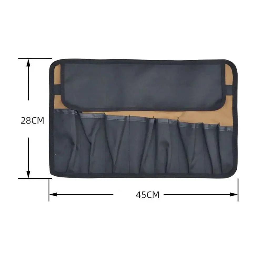 Oxford Cloth Roll Portable Pouch Bag Wrench Tool Foldable Spanner Hammer Camping Pocket Tool Storage Bag Toolkit with 8 Pockets from PriceLows™