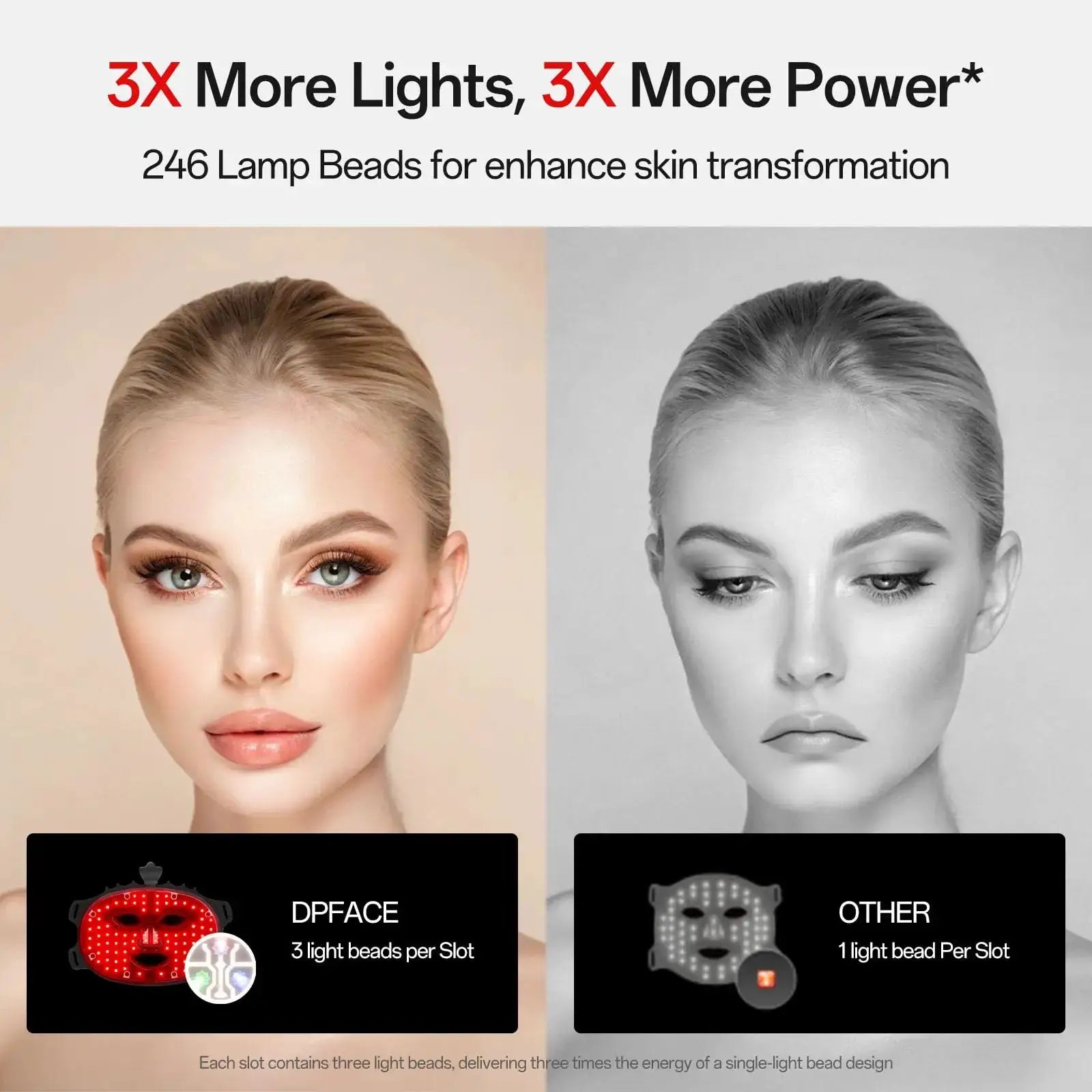 Red Light 7 Colors LED Face Mask Therapy Beauty Mask for Anti-Aging Wrinkles Skin Rejuvenation Lifting Tighten Home Use Tool from PriceLows™
