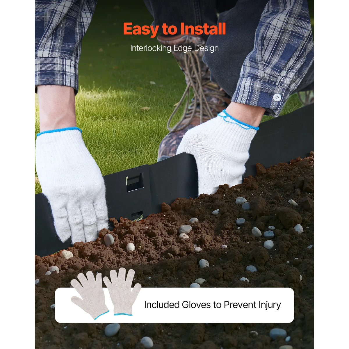 Steel Landscape Edging | Rust Resistant | Bendable | 39X3 Inch