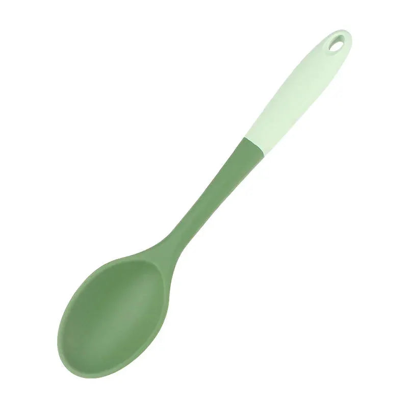 6-Piece Silicone Kitchen Utensil Set: Chinese Spatula, Soup Ladle, Slotted Turner, Pasta Spoon, Salad & Honey Scrapers for Non-S from PriceLows™