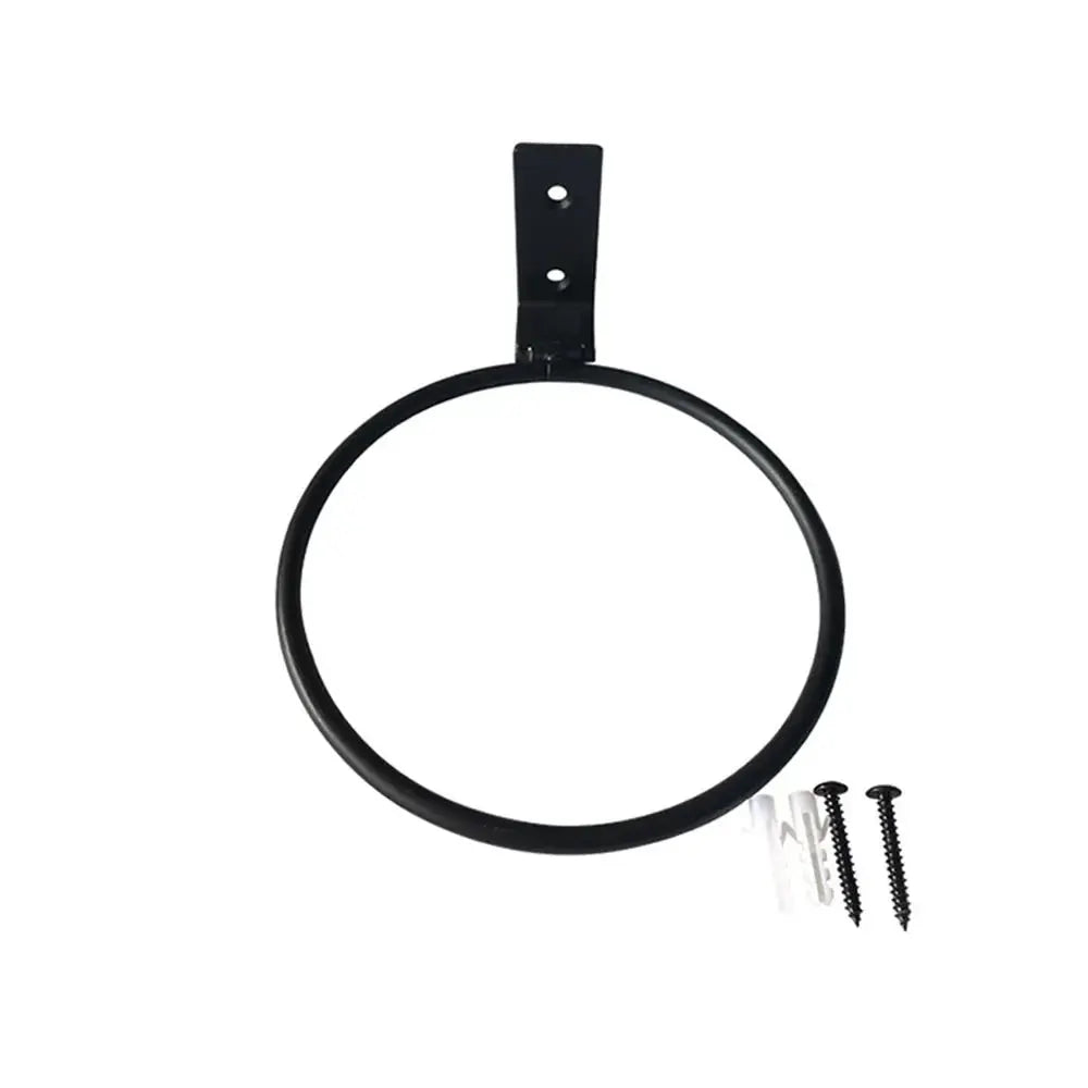 Metal Flower Pot Holder Ring Railing Wall Mounting Planter Pot Stand Stylish Sturdy Planter Rack For Office Outdoor Decor from PriceLows™