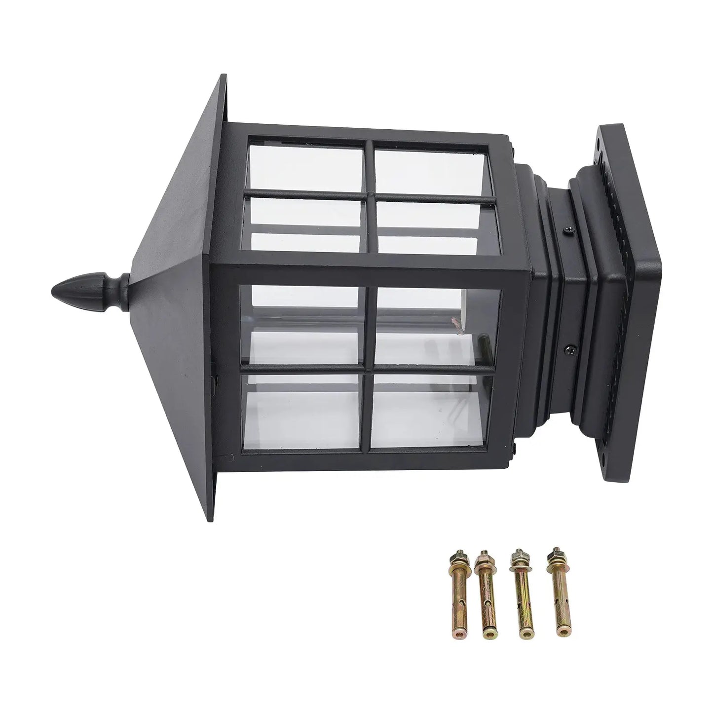 Retro and Elegant Post Light, Aluminum Alloy Post Light, Outdoor Post Lantern E27 for Indoor & Outdoor,Porches, Paths, Entrances from PriceLows™