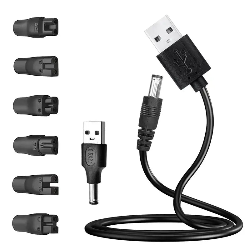 6/7/8PCS Power Cord 5V Universal Replacement Charger USB Adapter for All Kinds Hair Clippers Beard Trimmers Shavers Desk Lamps from PriceLows™
