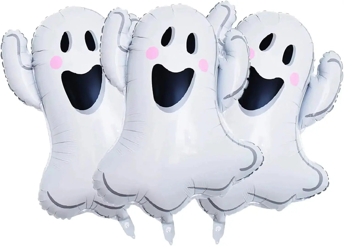 White Ghost Balloons | Horror Party Theme | Arch Kit | Round Shape