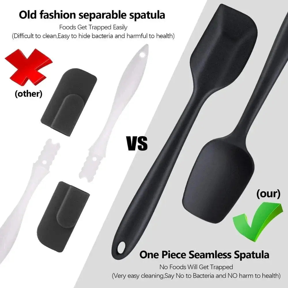 Silicone Spatula Set | Food Grade Silicone | Heat Resistant | 6 Piece Set