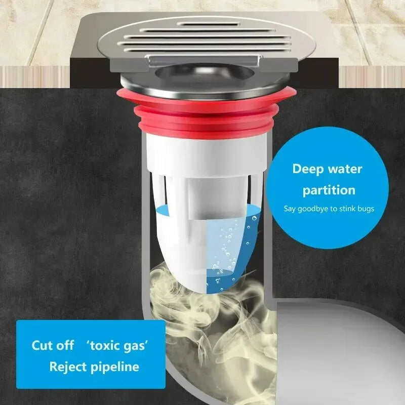 Floor Drain Deodorizer | Anti Odor Core | Sewer Pest Control | 2.6 Inch