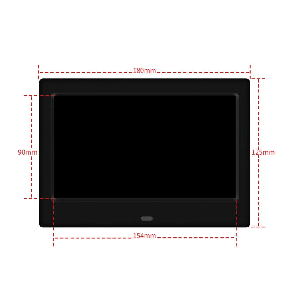 Digital Photo Frame | 7 Inch LED Screen | MP3 MP4 Player | 16 GB