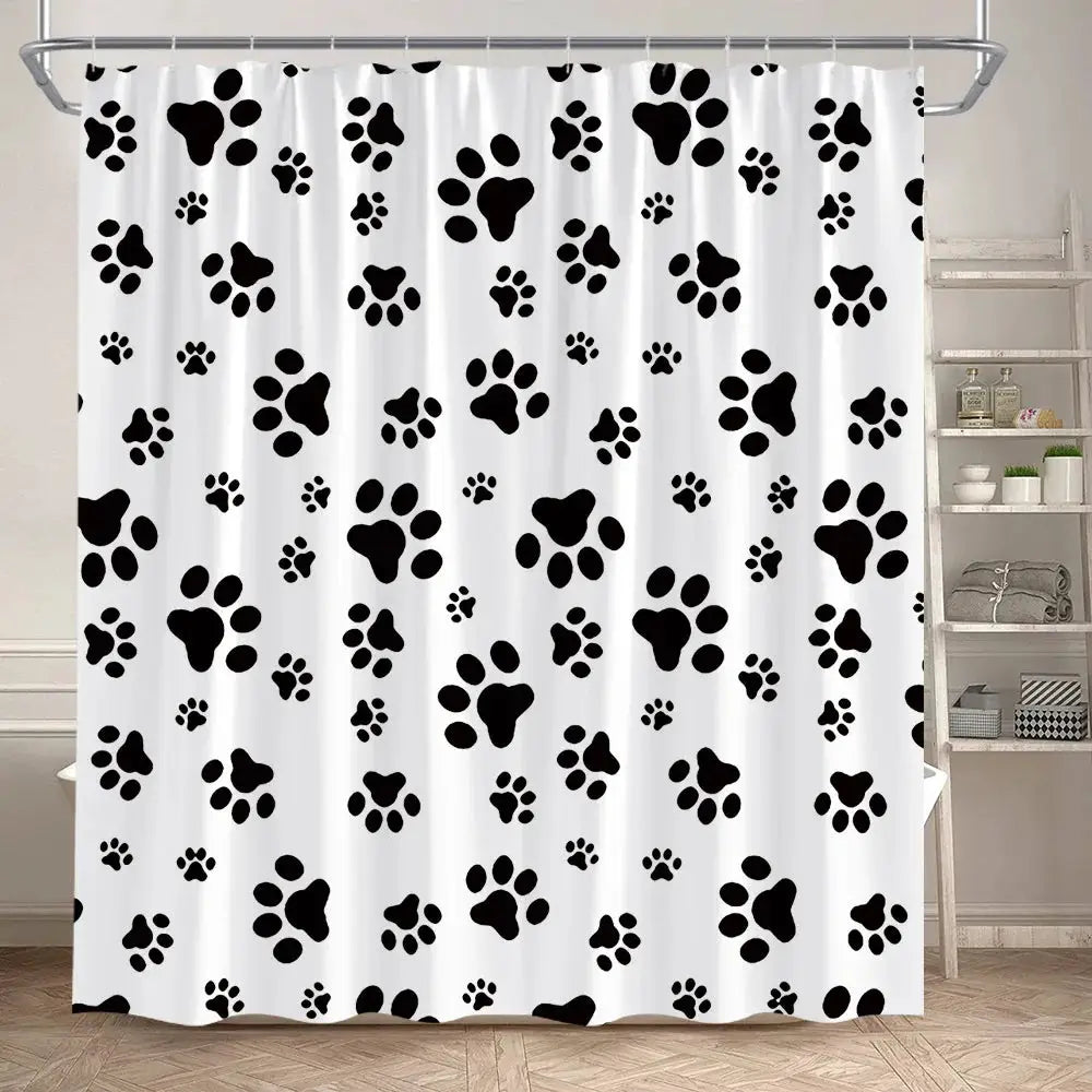 Funny Cartoon Bathing Cats Shower Curtains Cute Animals Pet Cat Kids Bath Curtain Polyester Children Bathroom Decor with Hooks from PriceLows™