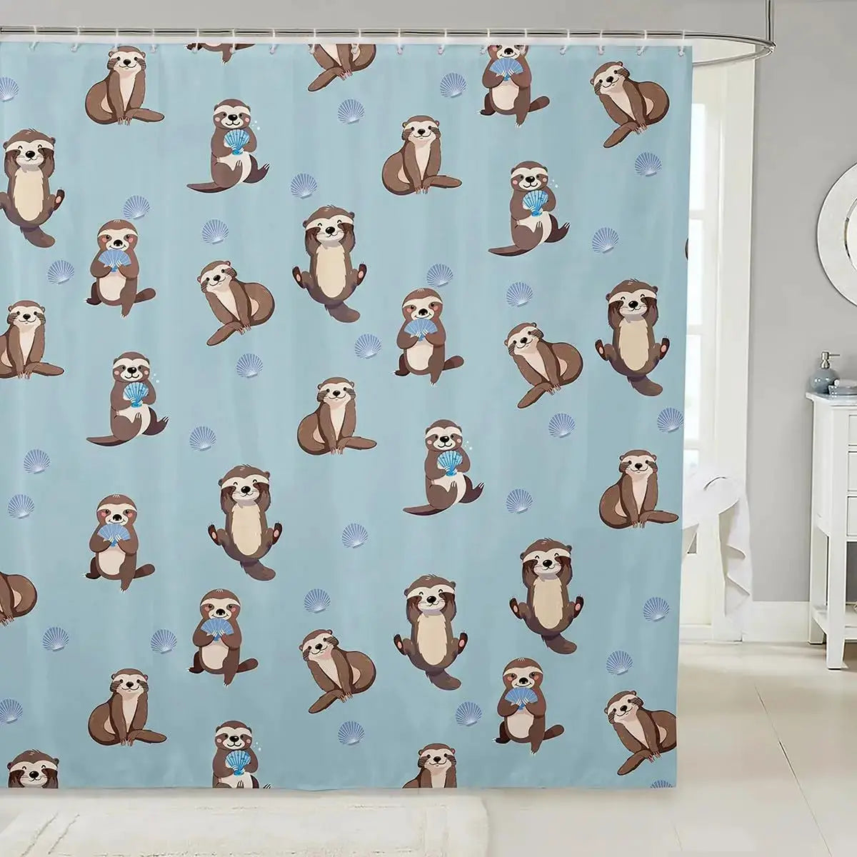 Kawaii Corgi Shower Curtain Kids Cute Dog Puppy Bath Curtain Girls Boys Women Men Buffalo Check Grid Geometric Bathroom Shower from PriceLows™