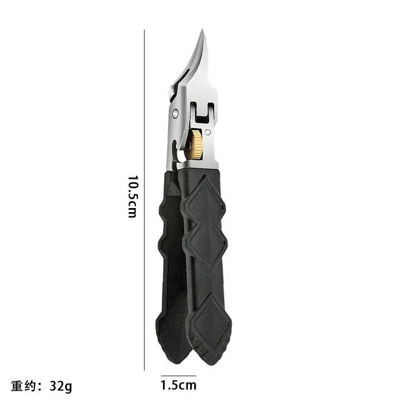 Nail Clipper | Angled Design | Lock Switch Stainless Steel | One Size