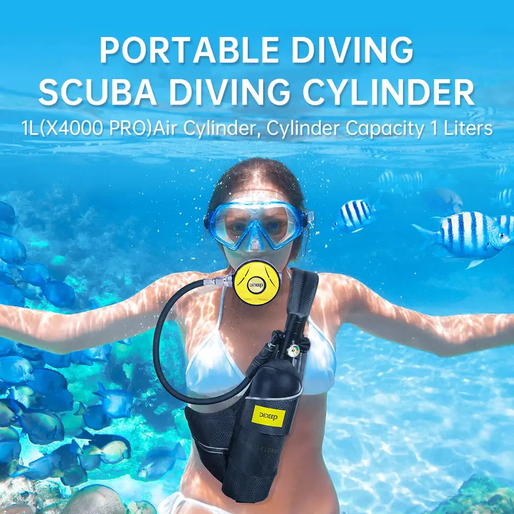 Mini Scuba Tank Set | 1 Liter Capacity | 3000 PSI | 3 Piece Set