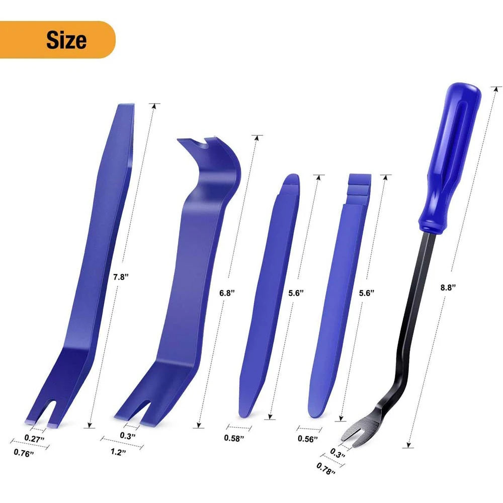 5/6PCS Auto Trim Removal Tool Kit No-Scratch Pry Tool Kit for Car Door Clip Panel &Audio Dashboard Dismantle Repairing Tool Kits from PriceLows™