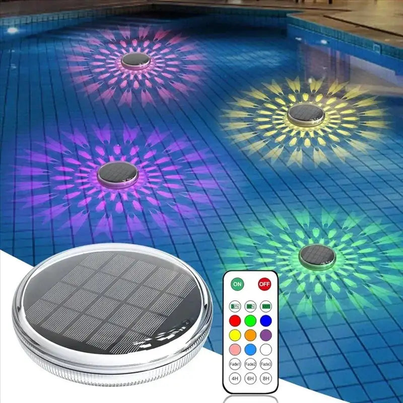 Solar Floating Light ,Pool Lights That Float with Remote Control, Modes 9 Lighting Timing Mode IP67 Waterproof for Pool Party from PriceLows™