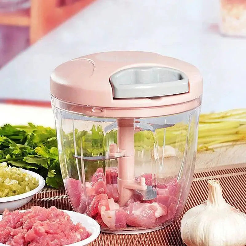 500/900ML Manual Meat Mincer Garlic Chopper Rotate Garlic Press Crusher Vegetable Onion Cutter Kitchen Cooking Accessories from PriceLows™