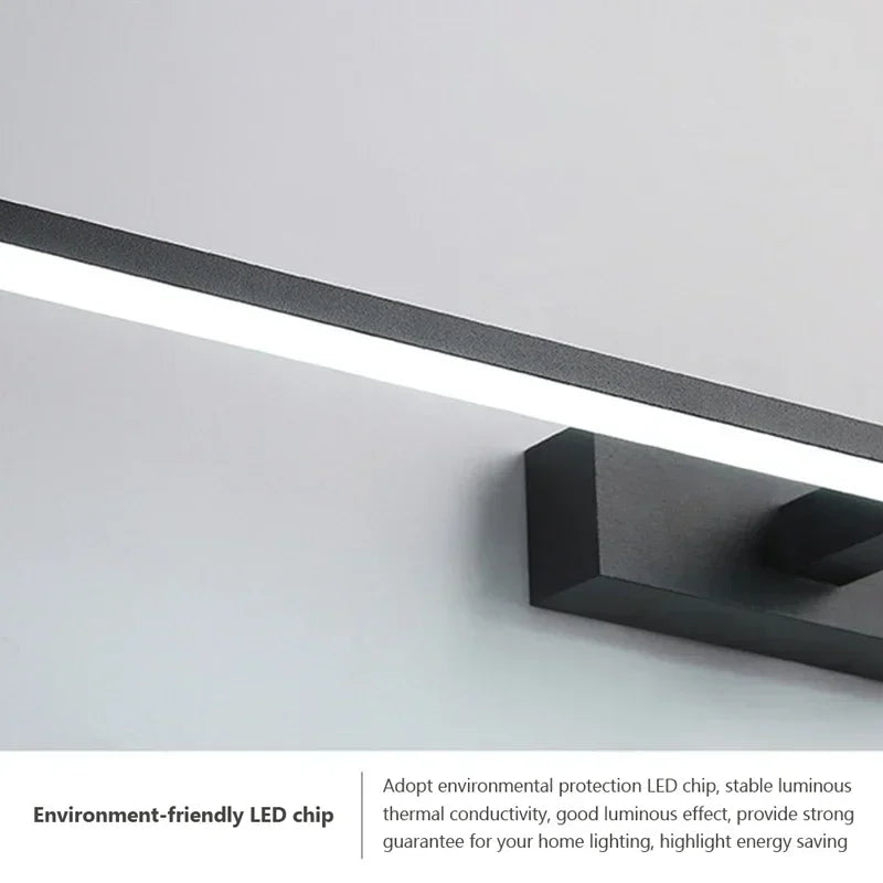 LED Wall Light | Three Color Temperatures | Aluminum Body | Black Ivory