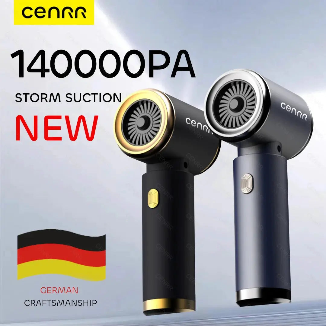 Car Vacuum Cleaner | 14000Pa Suction | HEPA Filter | Cordless Handheld