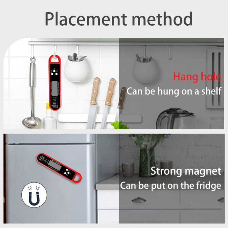 Meat Thermometer | Foldable Probe | Digital | One Size