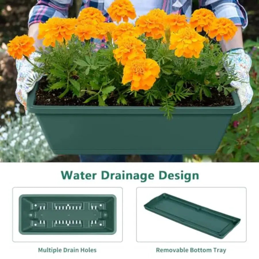 2 Column Vertical Raised Garden Beds 6 Planter Boxes Standing Garden Bed Outdoor/Indoor Herb Garden Tie Planter with Drainage H from PriceLows™