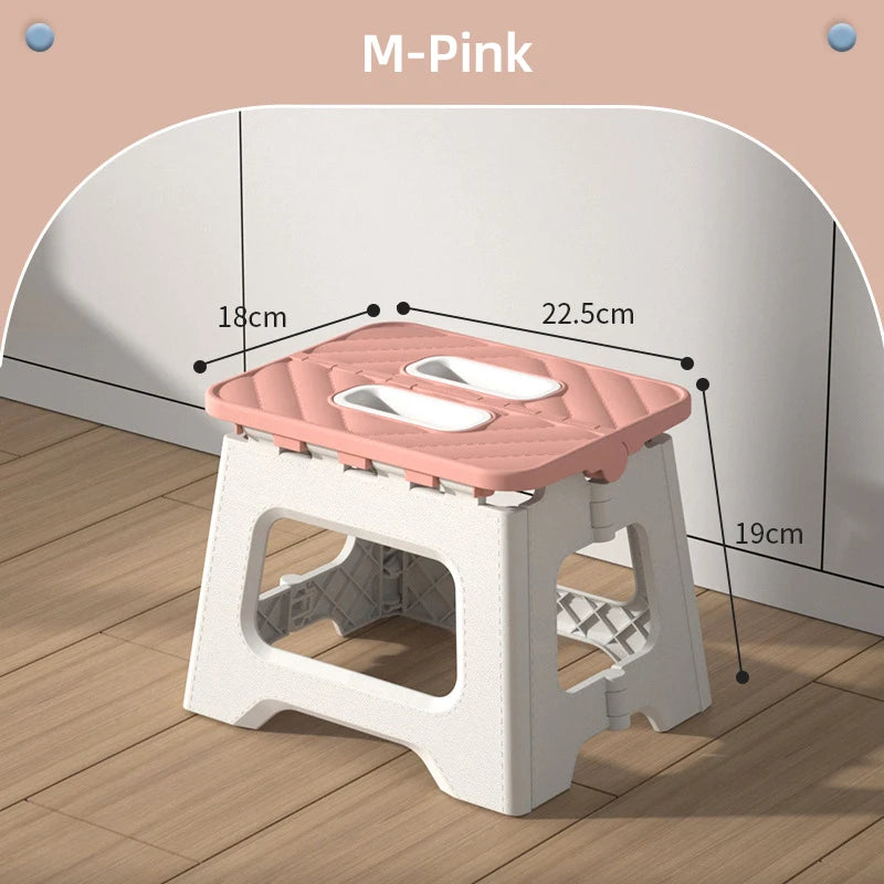 Plastic Folding Chair | Thickened | Portable Outdoor Chair | 27x23x25.5 cm