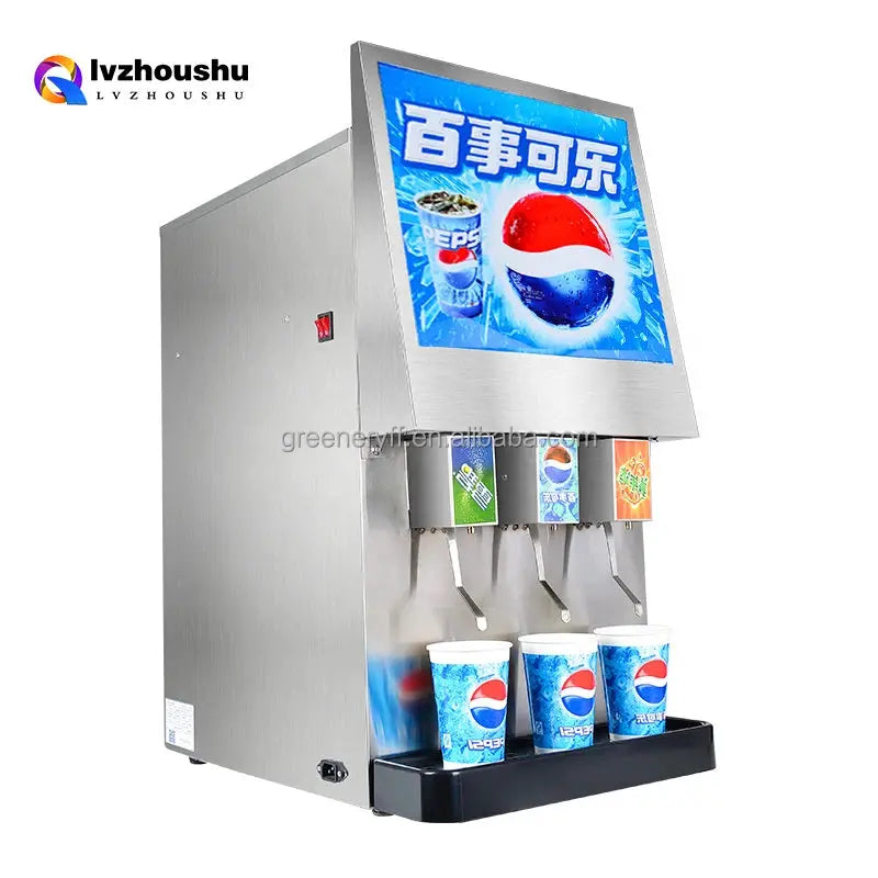 Stainless Steel Sparkling Water Dispenser Beverage Chiller Carbonator Fountain Cola Juice Soda Dispensing Machine Potable Fridge from PriceLows™