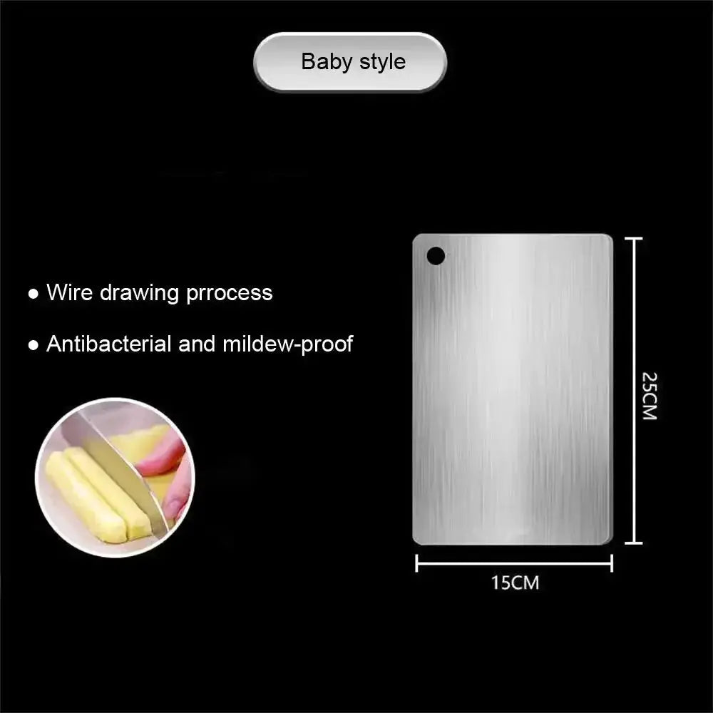 Cutting Boards for Kitchen Stainless Board 304 Steel Thickened Double Sided Food | Stainless Steel | Home Use | Home