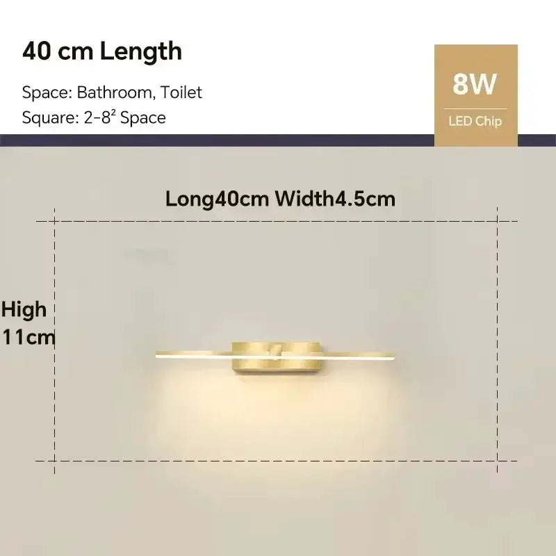 LED Wall Light | Three Color Temperatures | Aluminum Body | Black, White