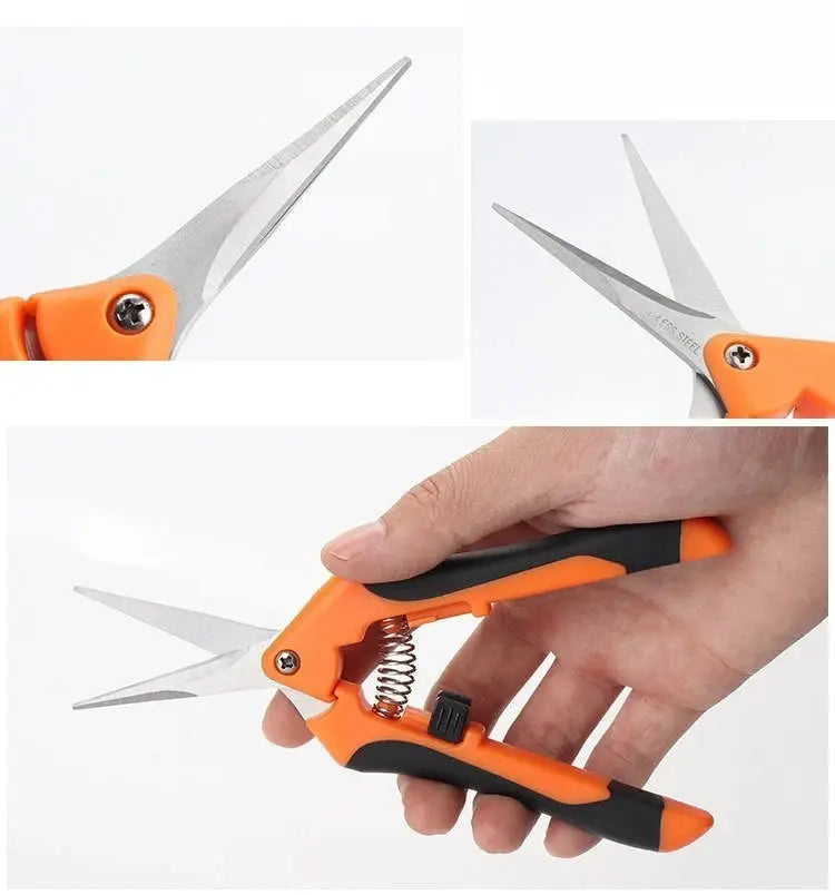 Metal Pruning Scissors Multi Purpose Hand Tool for Garden Grafting Bonsai Fruit Picking Weed Cutting and Daily Household Use from PriceLows™