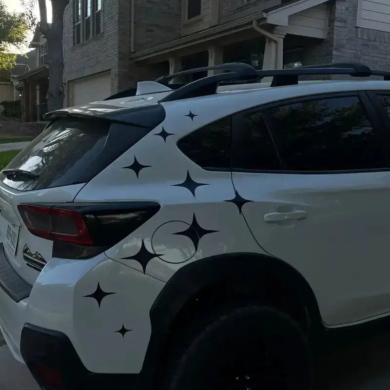 60pcs Large Car Sticker Full Of Stars, Star Set, Continuous Bead Star, Four Corner Star, Quadrilateral Star Vinyl Creative from PriceLows™