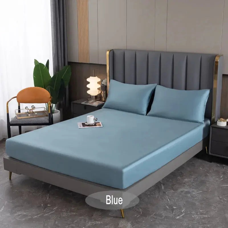 Natural Mulberry Silk Bed Fitted Sheet Deep 25CM Real Silk Mattress Cover Customized Size Luxury High-End Bedding Sheets from PriceLows™