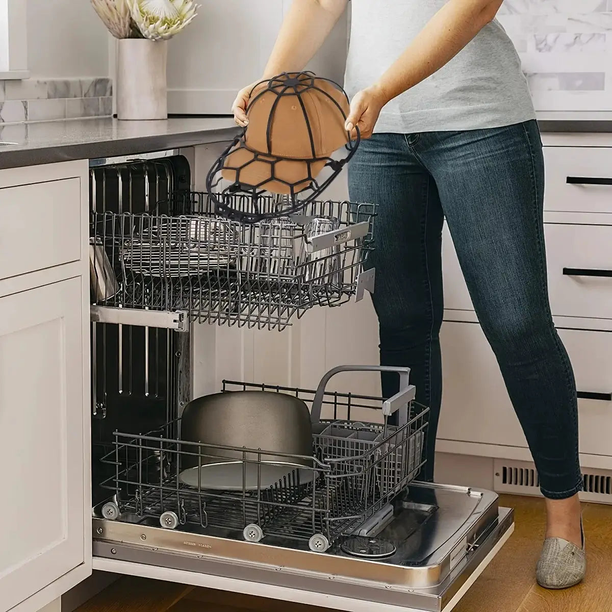 Hat Washing Laundry Bag | Heavy Duty Pvc Frame | Reusable Design | Fits All Caps