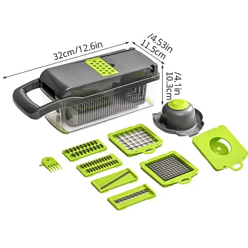 Vegetable Cutter | Stainless Steel Blades | Multifunctional Grater | Model 6208