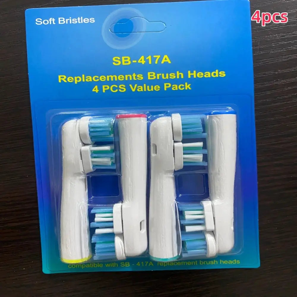 4-24pcs Dual Clean Replacement Brush Head Compatible with OralB Electric Toothbrushes Fit 100 500 1000 2000 3000 5000 6000 7000 from PriceLows™