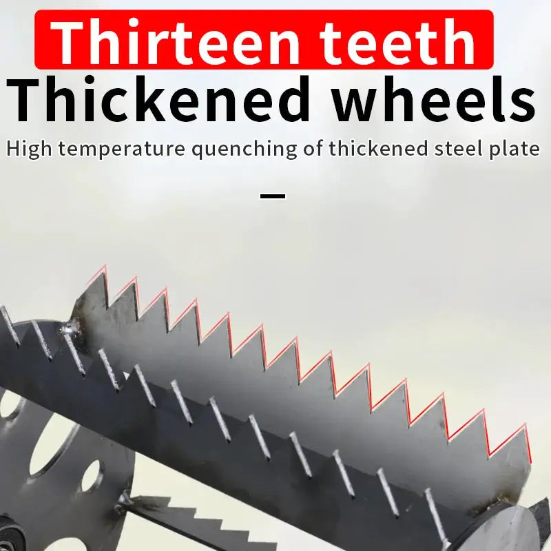 Manual Cultivator | Thickened Steel Frame | Hand Weeding Tool