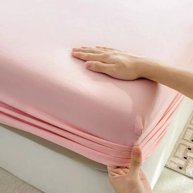 100% Cotton Fitted Bed Sheet With 360 Elastic Band Bedsheet Bedspread for Single Double King Queen Size Mattress Protector Cover from PriceLows™