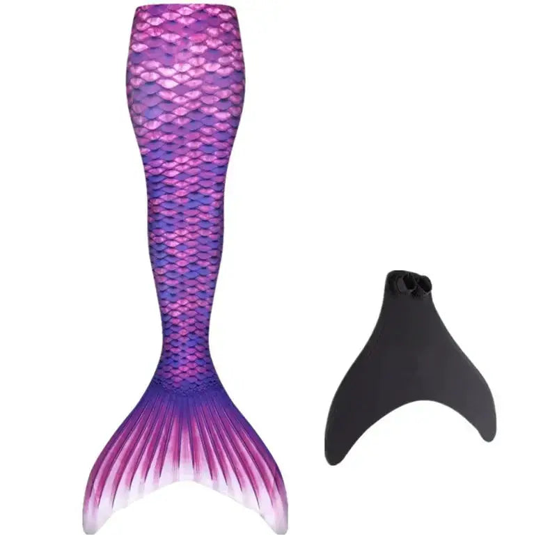 New Kids Adult Swimming Mermaid tail Girl Mom Cosplay Mermaid Costume Children Party Gift Fantasy Swimsuit With Monofin Fin from PriceLows™