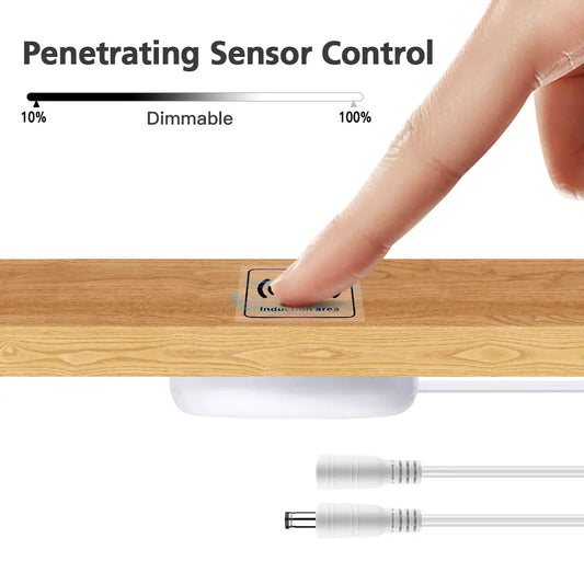 Dimmable LED Controller 12V~24V Wooden Touch Sensor Switch Penetrable Switch Sensor LED Dimmer for Neon Strip COB LED Light Bar from PriceLows™