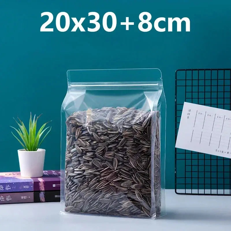 Zip Lock Bags | Capacity 150ml | Stand Up Pouches With Handle | 50 Pcs
