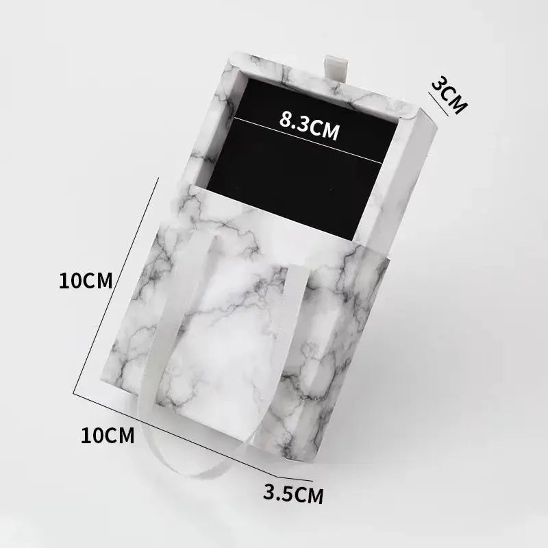 Paper Pull-Out Drawer Jewelry Box Handheld Jewelry Packaging Box Wearing Armor Ring Earring Necklace Storage Gift Box from PriceLows™