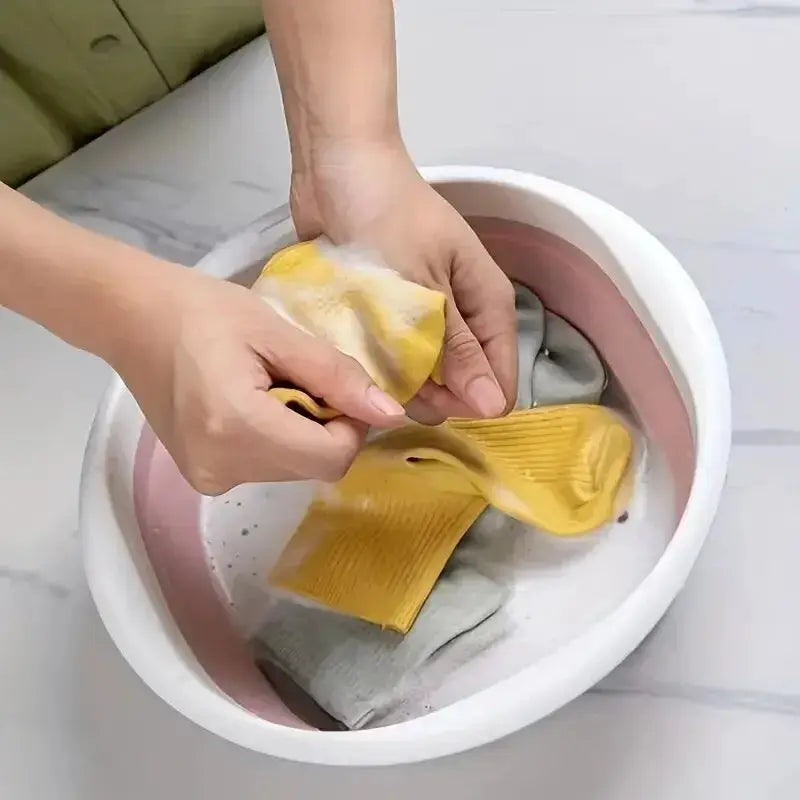 Foldable Foot Bath Tub | Thick Plastic | Portable Basin | 30.5 Cm Size