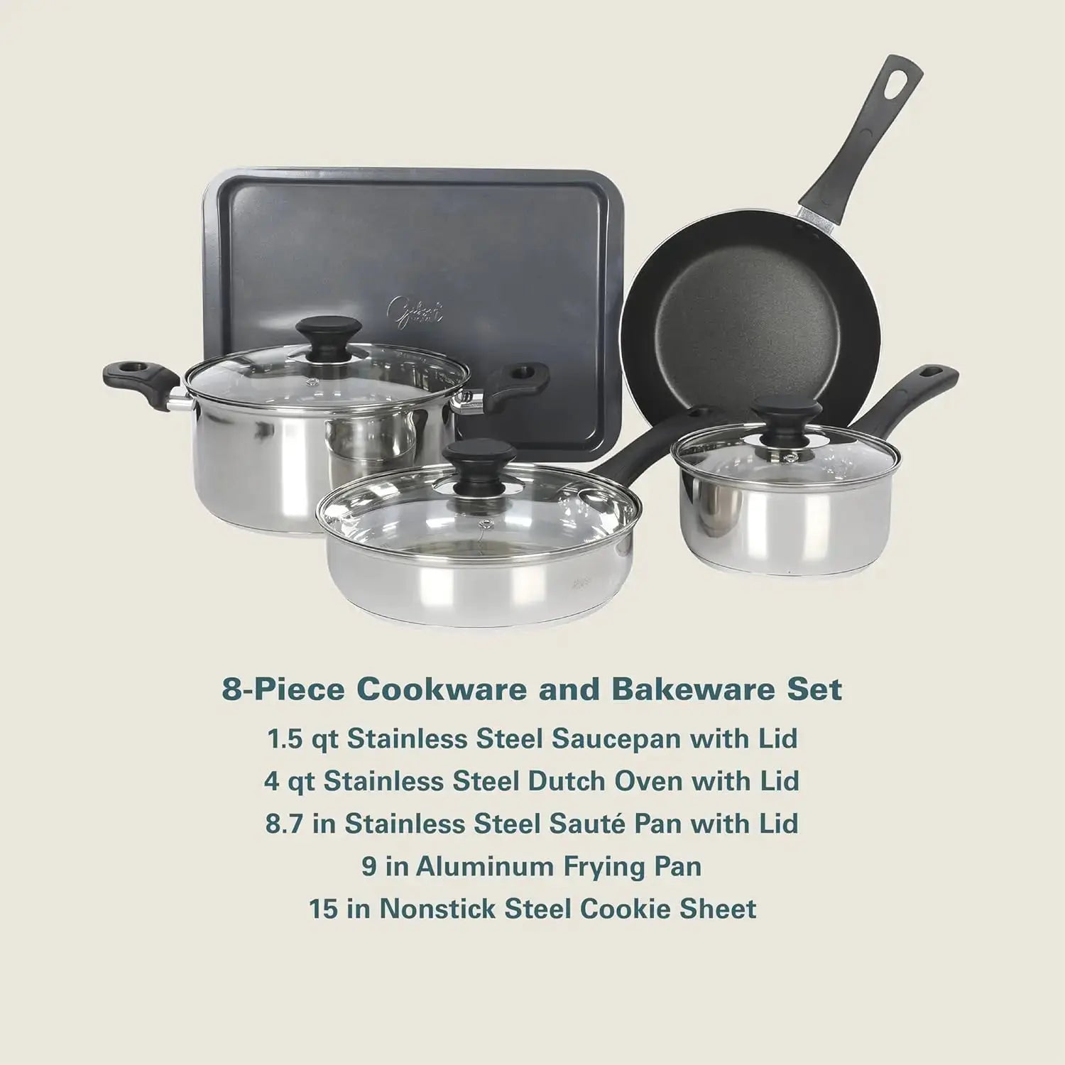 74-Piece Kitchen in a Box Set Pots and Pans Cookware Dinnerware Flatware Utensils Glasses from PriceLows™