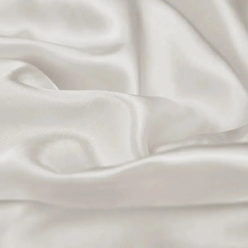 Satin Fitted Sheet | Rayon Fabric | Elastic Hem | Solid Color