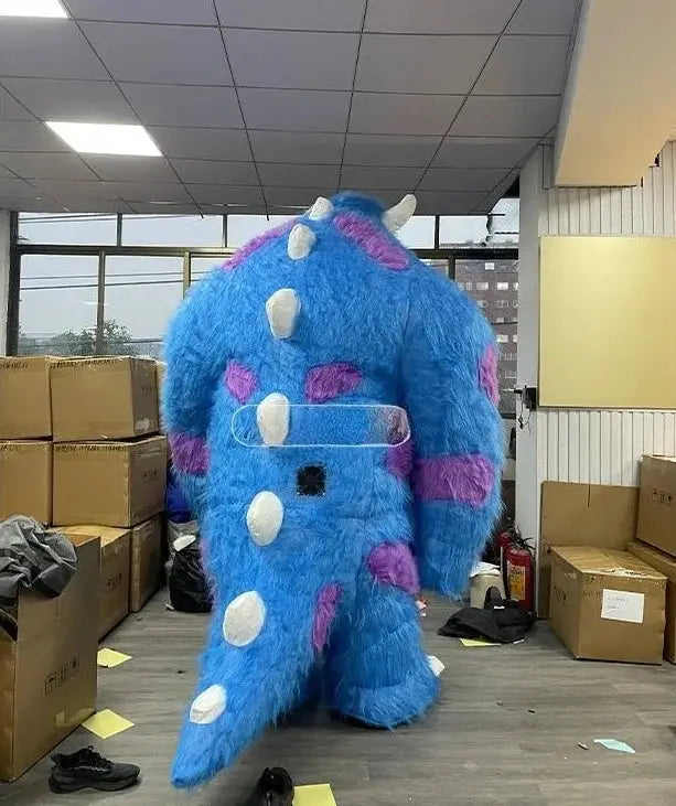 2m/2.6m Inflatable Blue Monster Costumes Adult Wearable Blow Up Suit Cosplay Halloween Inflatable Mascot No Battery from PriceLows™