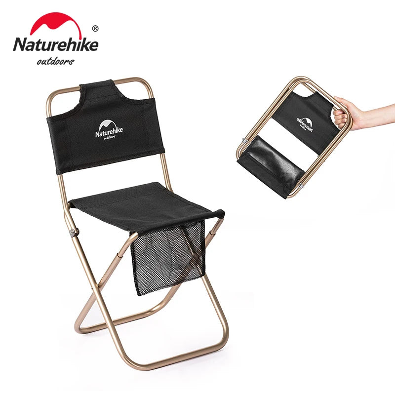 Beach Chair | Ultralight 420g | Folding With Mesh Bag | Black Khaki