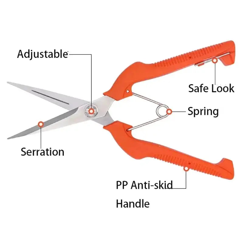 Pruning Shears Grape Scissors Garden Tool Vegetable Patch Bonsai Professional Stainless Steel Fruit Picking With Lock New from PriceLows™