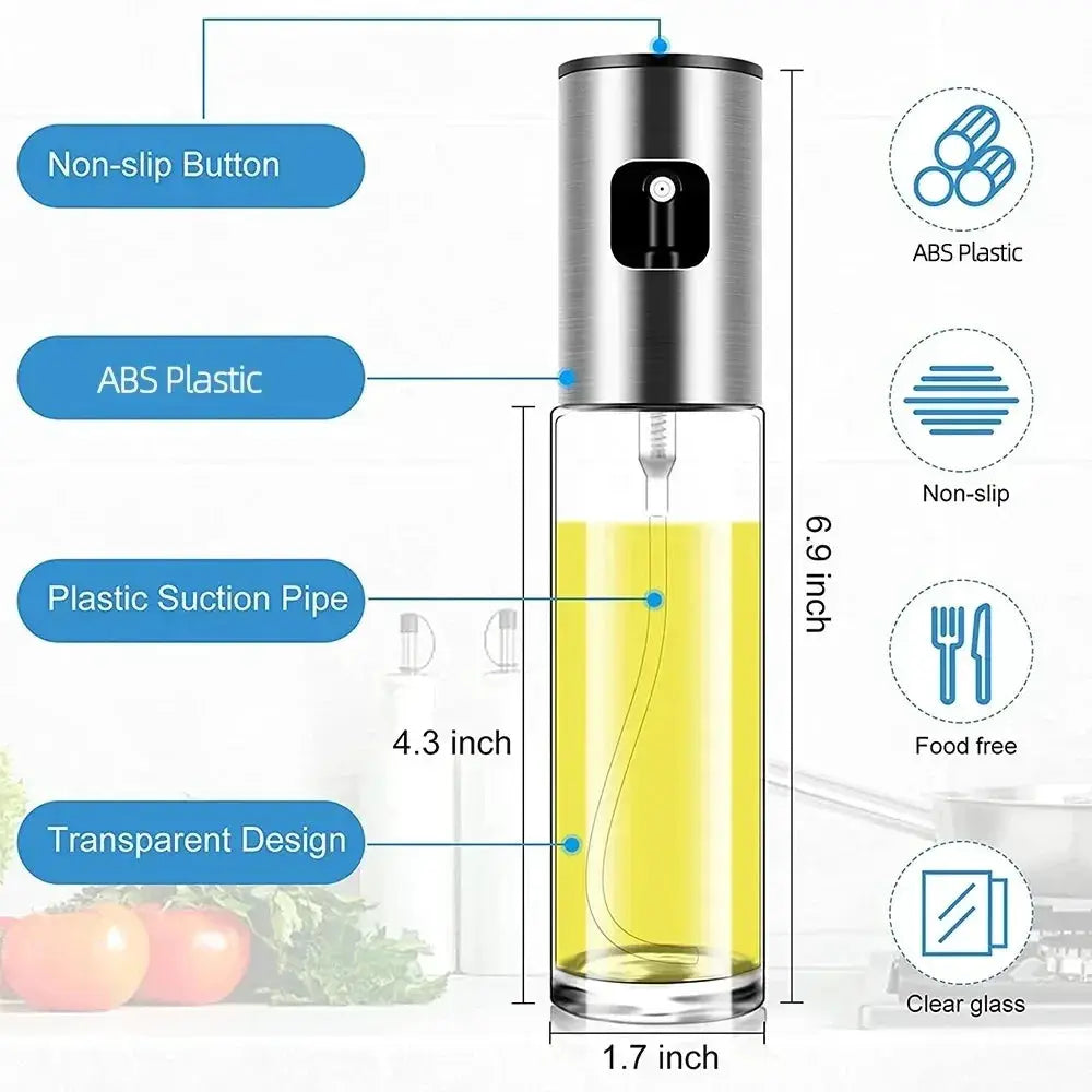 Glass Oil Sprayer | Refillable | Olive Oil Mister | Kitchen