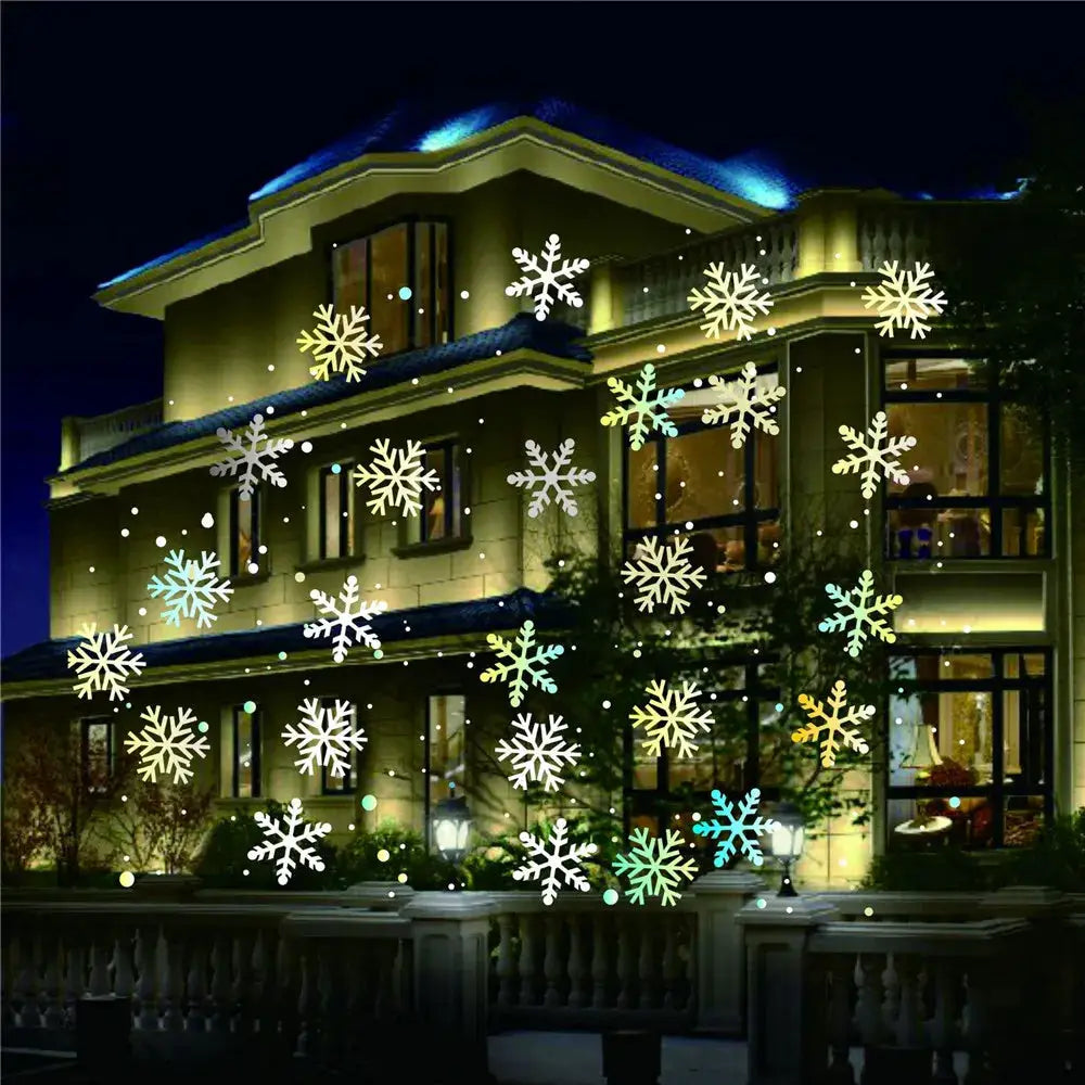 Snowflake Projector Lights | IP65 Waterproof | Rotating Holiday Display