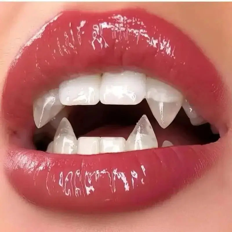 Halloween Vampire Teeth | Solid Resin | 1 Pair Set | One Size Fits All