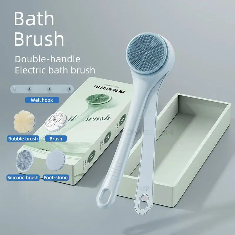 Electric Bath Scrubber | Dual Handle | Long Handle | One Size